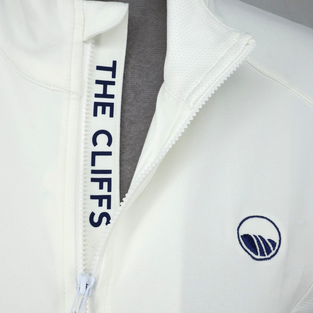 LevelWear Jacket Womens Medium White Zip Thumbholes Golf Exercise The Cliffs - Picture 4 of 16